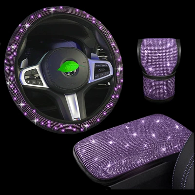 Steering wheel cover – Car Steering Wheel Cover with Hot - light-violet-38cm
