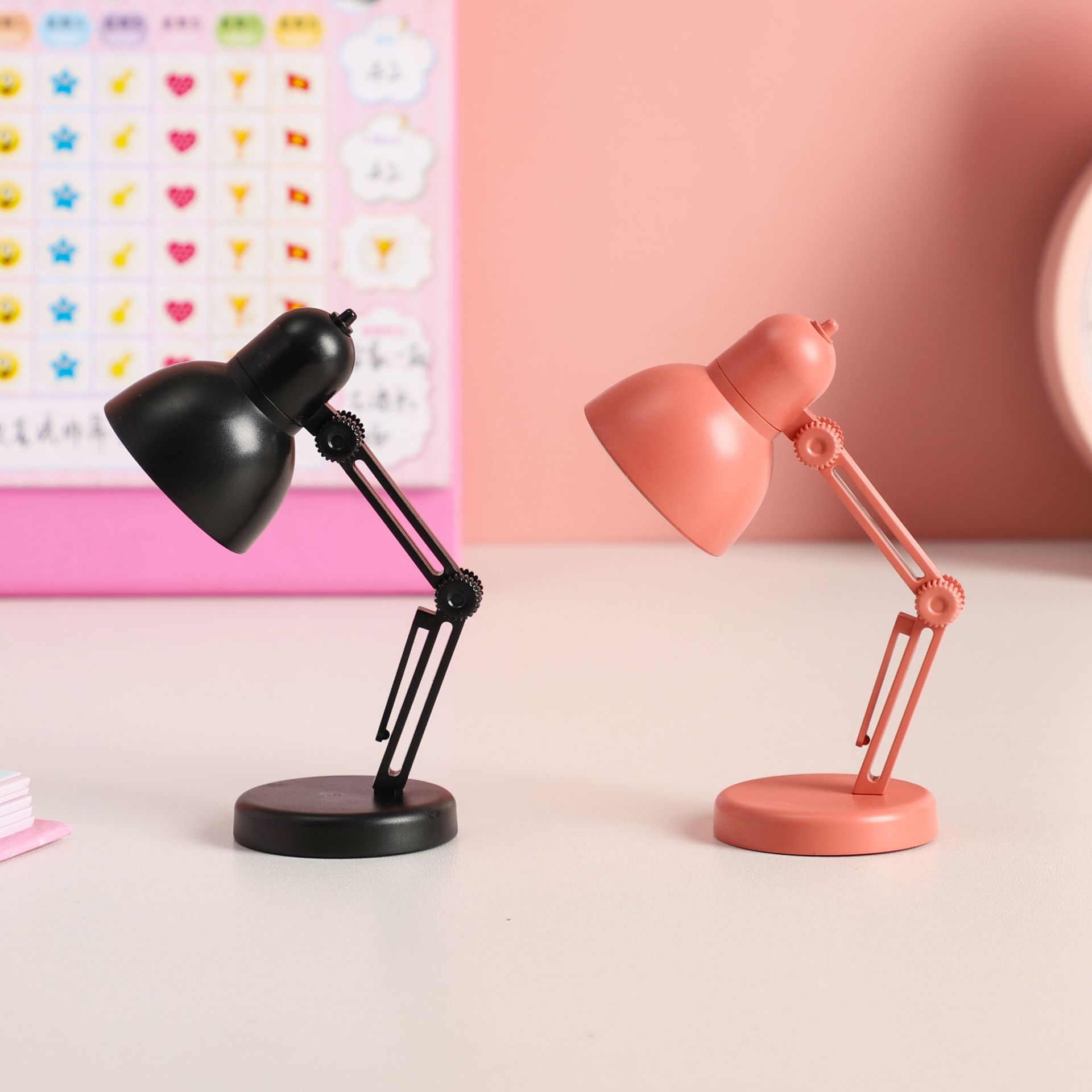 Creative Cute Mini Desk Lamp LED Foldable Portable Small Desk Lamp Magnetic Warm Color Mini Cute Desk Lamp