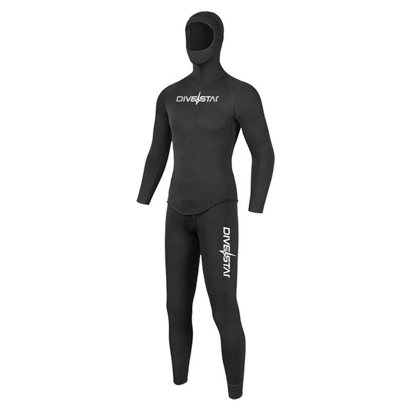 潜星3mm潜水服自由潜男连帽冲浪套装专业橡胶保暖女分体潜水湿衣|undefined