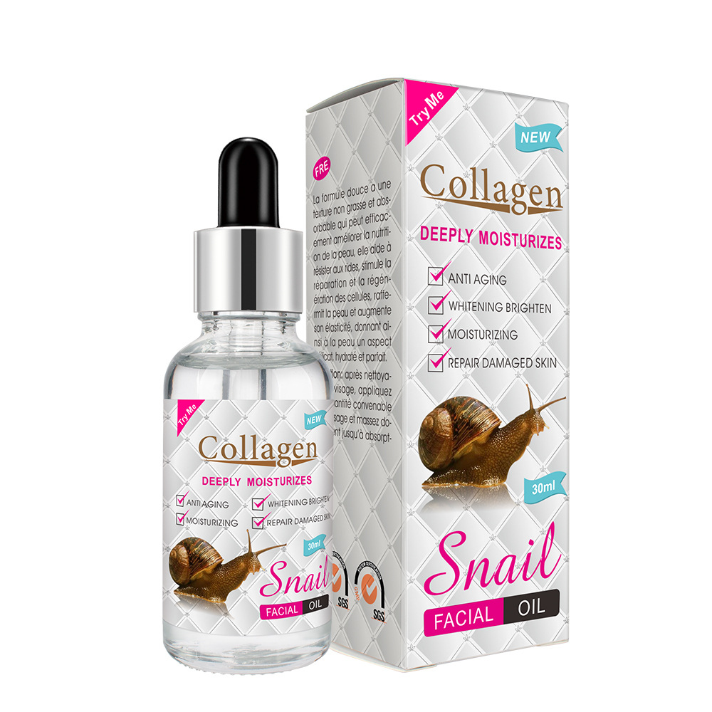Cross-border peimei snail bone collagen massage oil Facial massage Essential oil moisturizing and hydrating wholesale Facial oil