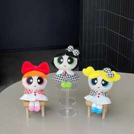 可爱飞天小女警毛绒钥匙扣动漫周边公仔玩偶背包挂件抓机娃娃礼品