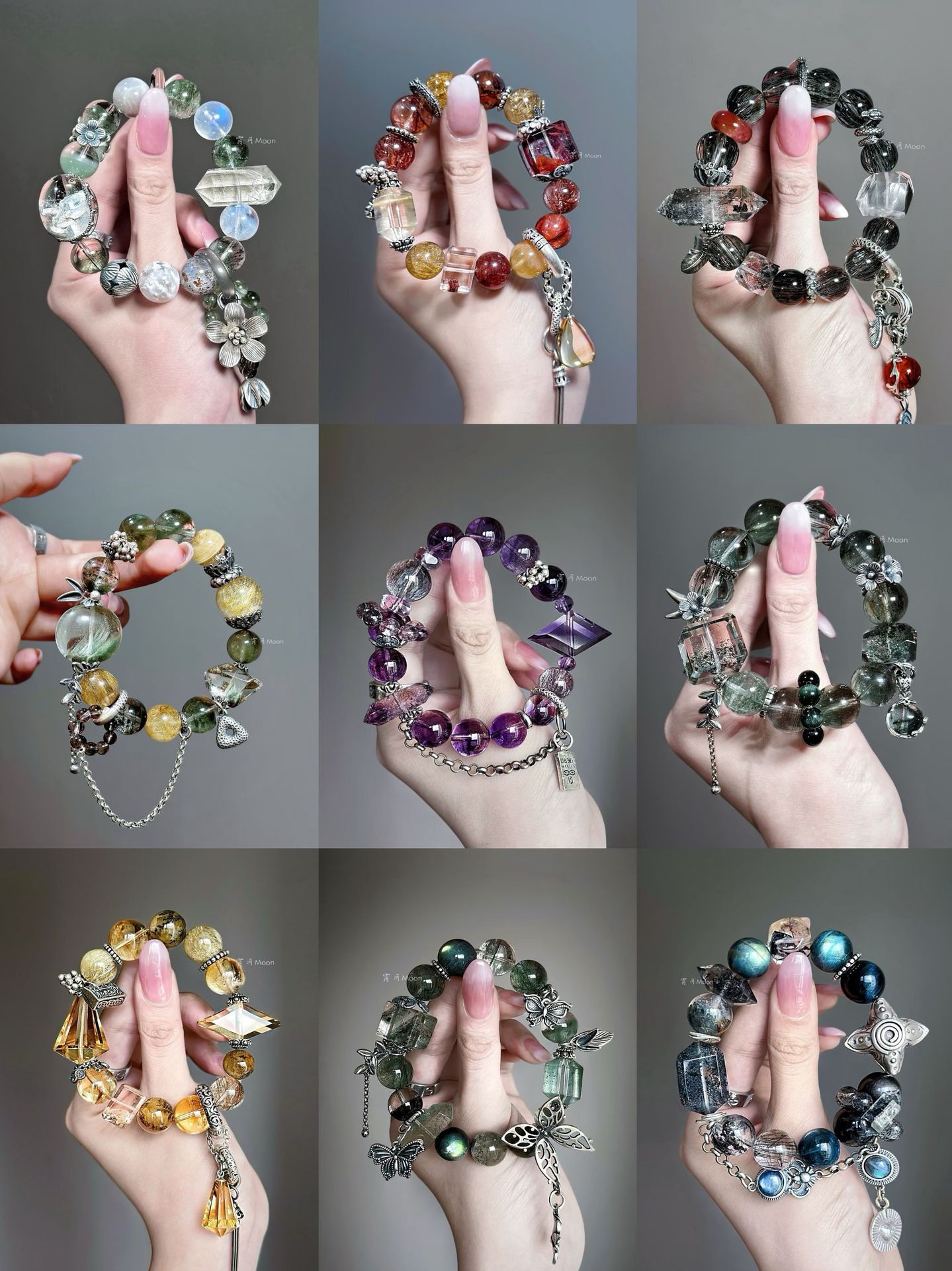 Natural Tea Crystal DIY Jewelry Accessories Single Beads Accompanying Faceted Loose Beads Spacer Crystal Jewelry Bracelets with Beads
