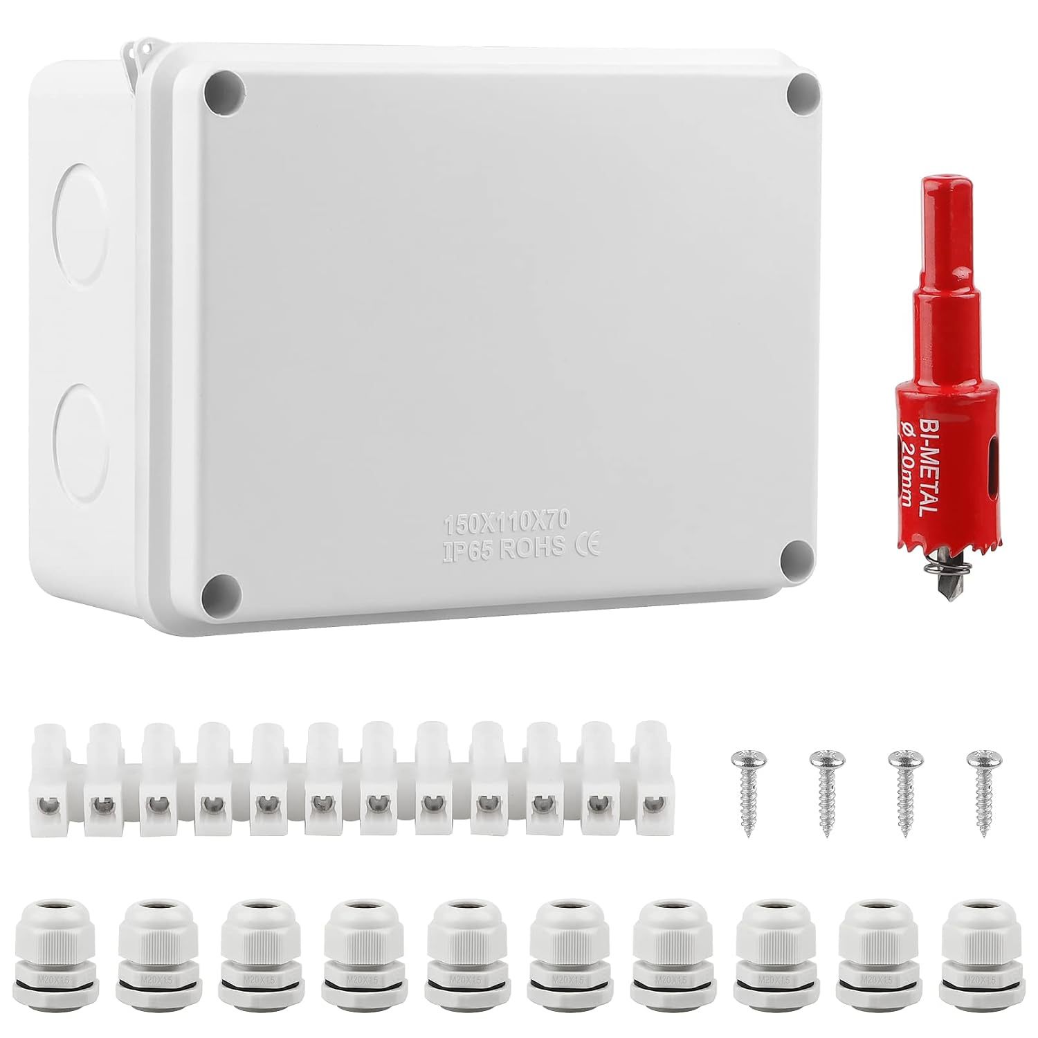 CPROSP Abzweigdose Wasserdicht IP65 Feuchtraumdosen Aufputz-