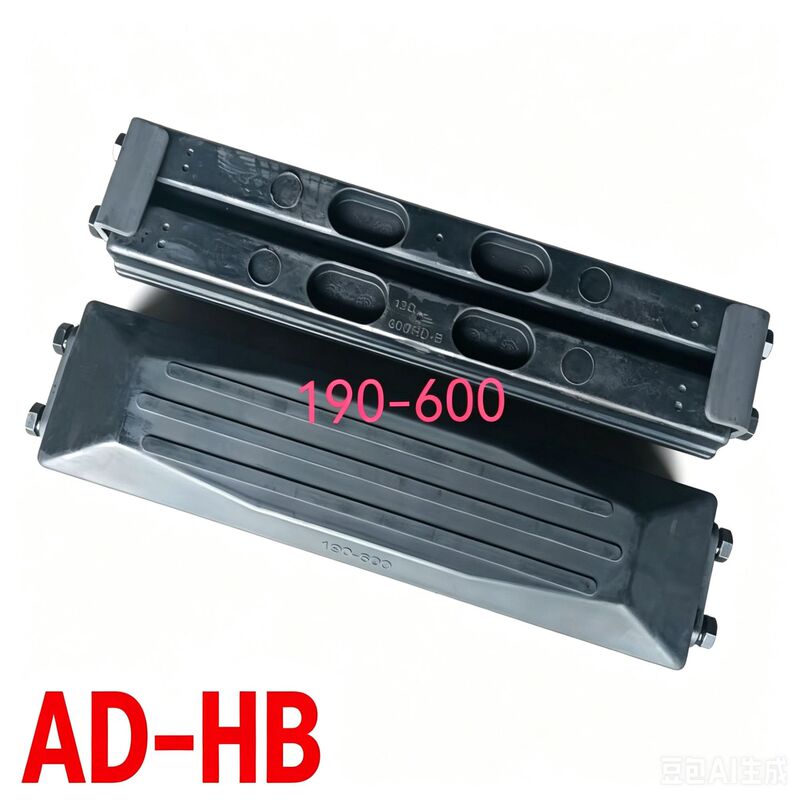 20-Ton Excavator Track Rubber Block, Made of Styrene-Butadiene Rubber, 190 Pitch 600mm