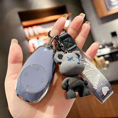 Suitable for 2021 zero run t03 Car key bag - old-zero-run-grey-blue-single-shell-grey-bears