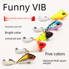 逗逗VIB加旋轉亮片小旋風逗逗VIB遠投路亞餌擬餌淡水海釣假餌
