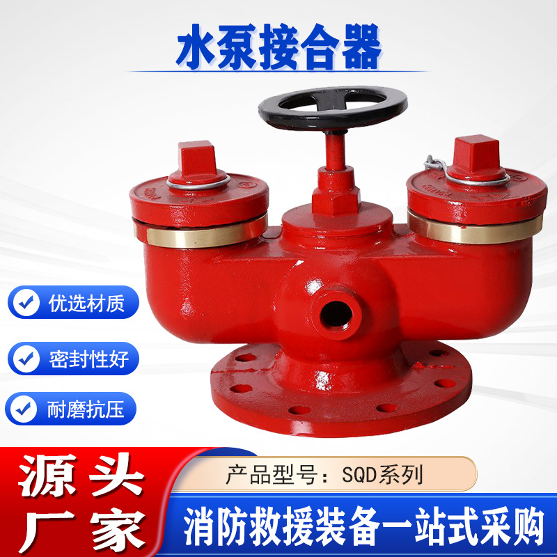 地上式消防接口SQD100-1.6多用途水泵接合器 墙壁式防冻接合器