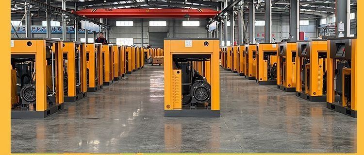 Permanent magnet variable frequency screw air compressor, industrial-grade laser cutting low-noise air compressor, wholesale in stock