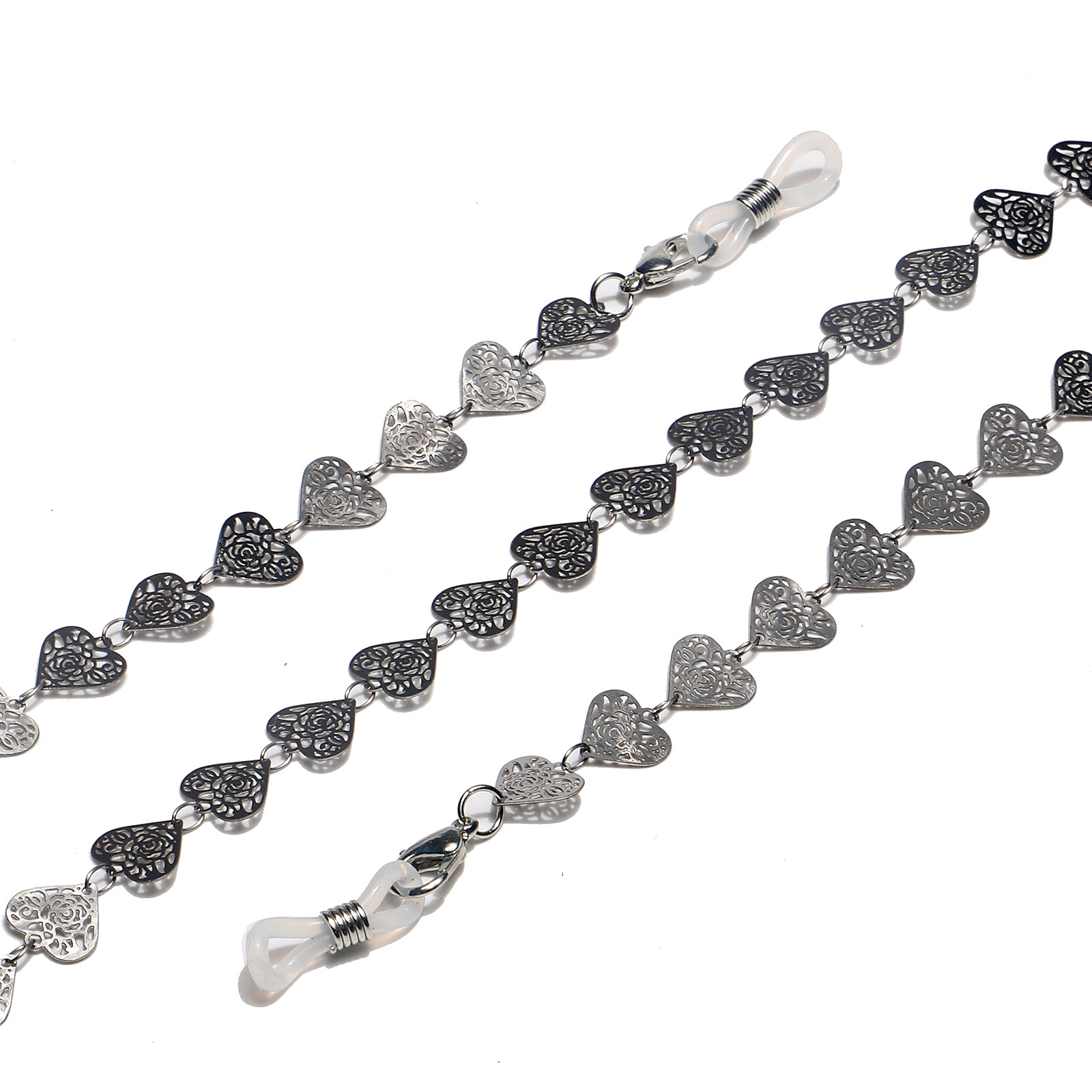Stainless Steel Material Fashion Peach Heart Stainless Steel Glasses Chain