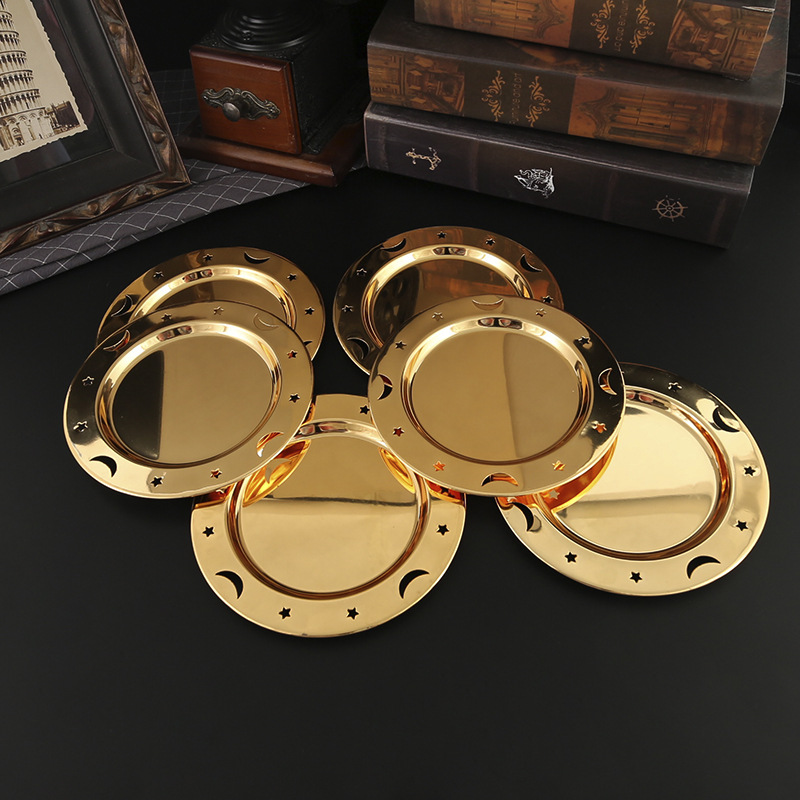 European metal jewelry storage tray
