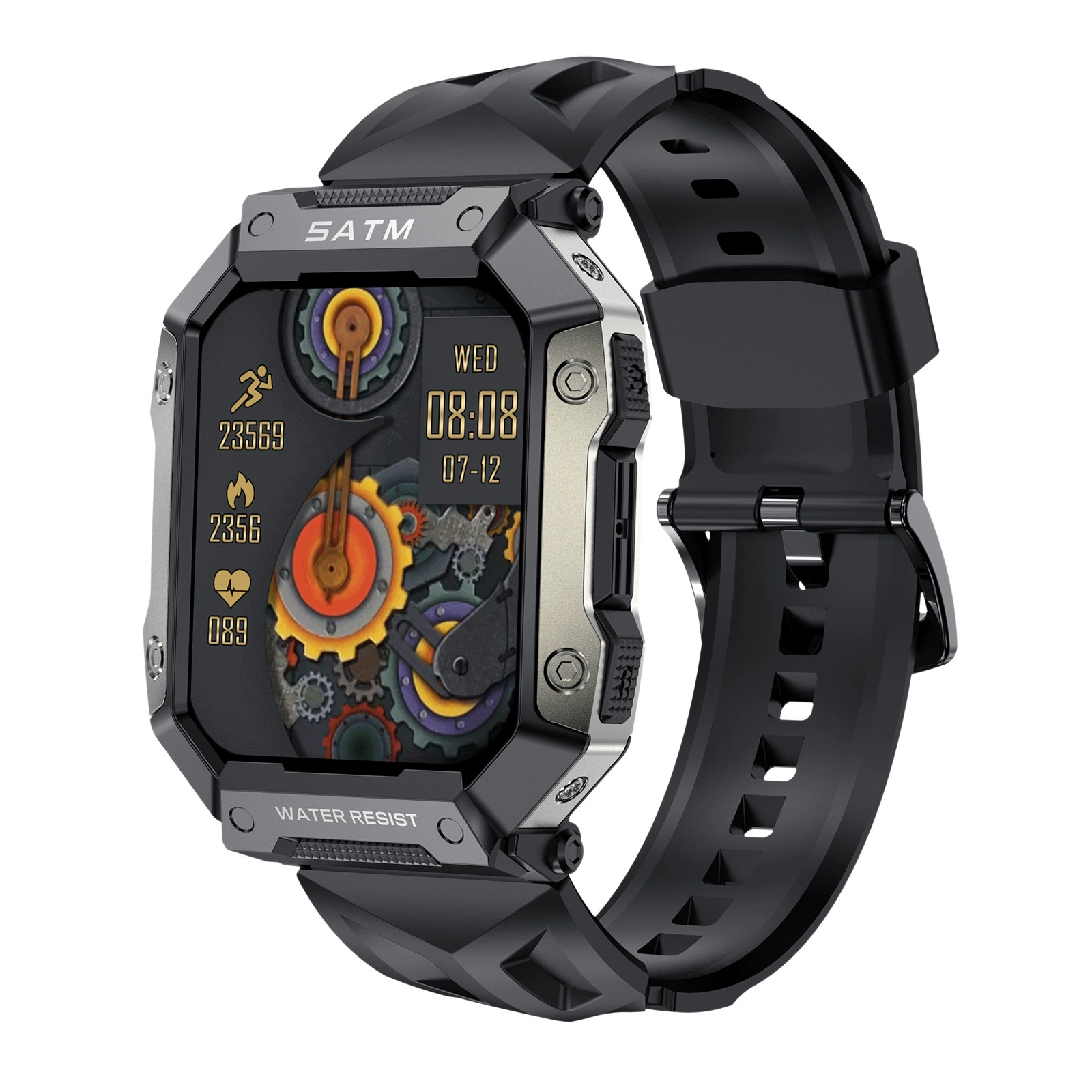 Travel waterproof bracelet protected from dust, water and shock, tracks heartbeat