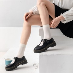 Socks women's lolita jk calf socks summer thin white student mid-calf socks pressure stovepipe over-the-knee ice socks