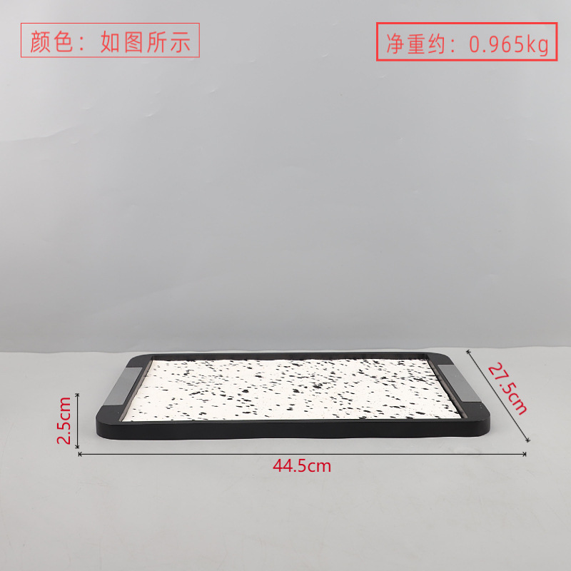 Black and white spots 44.5*27.5*2.5cm horse hair style