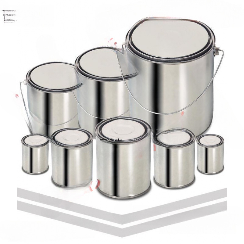 实验取样桶沥青铁桶密封油漆桶留样加厚工厂圆形空桶铁罐化工包装