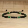 79 dry green black agate