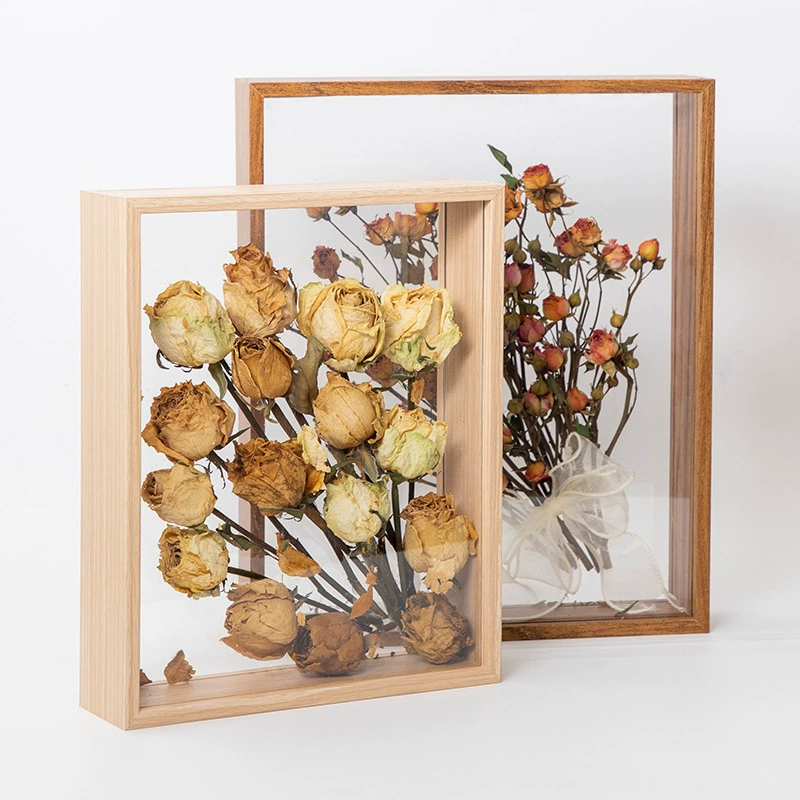 DIY рамка для фото Shadow Box (A4 и различные размеры), деревянный витринный кейс с двусторонним стеклом