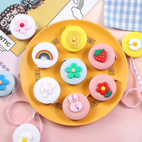 Mini Tape Measure Cute Portable Soft Tape Measure Three-Dimensional Tape Measure for Bust Waist and Height Measurement for Children 1.5M Tape Measure