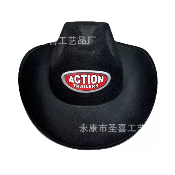 Factory cross-border wholesale western adult printing logo cowboy hat Amazon hot selling felt advertising gift hat