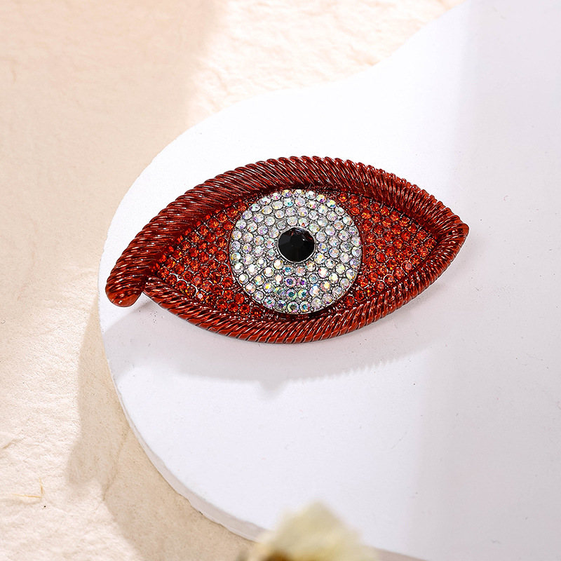 20g Weight Corsage, Brooches Classification Street Occasion Alloy Material Devil's Eye, Eye, Eye Pattern Women's Gender Original Design, Retro Style Original Design Retro Pin Devil's Eye Eye Eye Alloy Women's Corsage Brooches 6