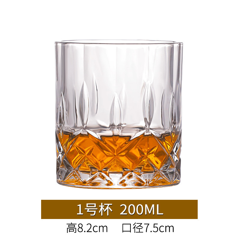 Nueva copa de whisky engrosada, copa de vino creativa, juego de copa de cerveza, copa de vidrio, barra de vino, KTV, hogar