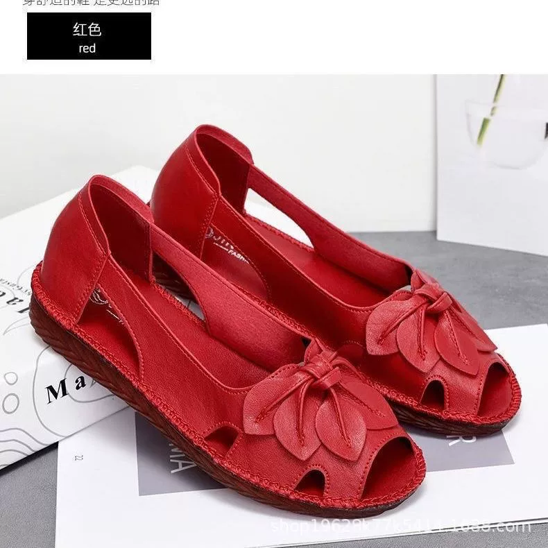 Летние супер-мягкие босоножки из говяжьего сухожилия