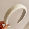 White shiffon headband