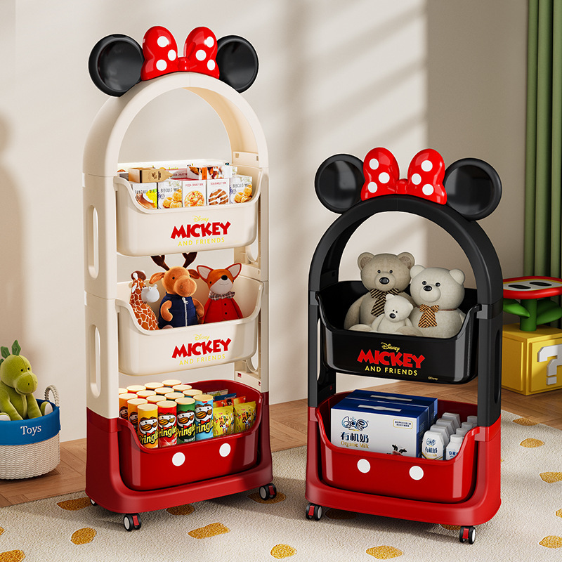 子供のおもちゃの収納ラック多層家庭用ベビー収納ラックスナックボックス収納ラックモバイル層状整理アーティファクト|undefined