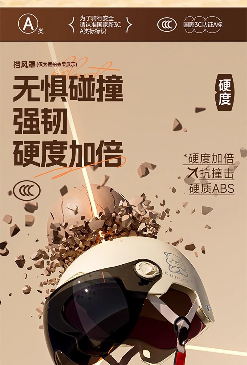 Helmet for Summer Electric Vehicle and Motorcycle Use, Unisex, Sun Protection, Breathable, Cute Half Helmet for Outdoor Riding