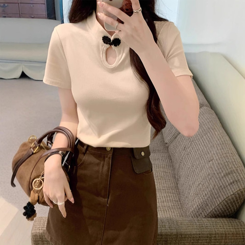 Improved Version, Please Check the Actual Product Before Ordering - New Chinese Style Embroidered Button Top for Early Spring