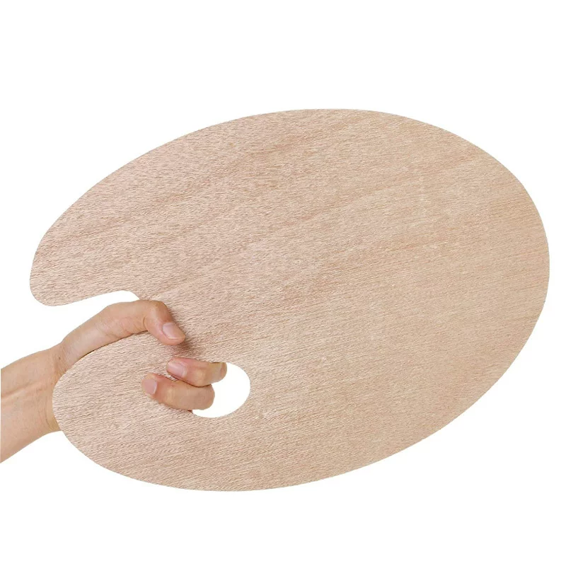 Wooden palette, acrylic, gouache painting, handheld watercolour, wrench, (Physicals)