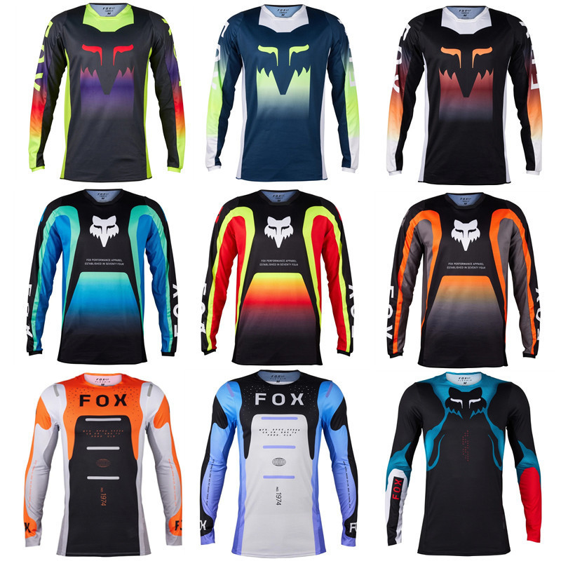 2024 New Racing Suit T-shirt Outdoor Sports Leisure Round Neck Downhill Suit Long Sleeve Top Off-Road Motorcycle Suit