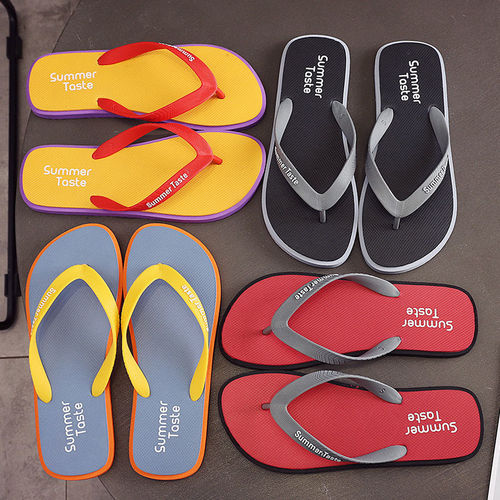 Summer thong sandals wholesale beach trend soft bottom  new outdoor wear flip flops thong sandals men's 