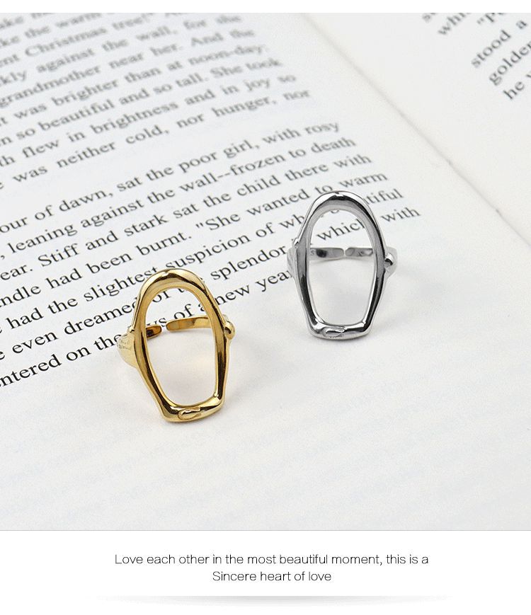 Korean style college style fashion hollow open ring wholesalepicture9