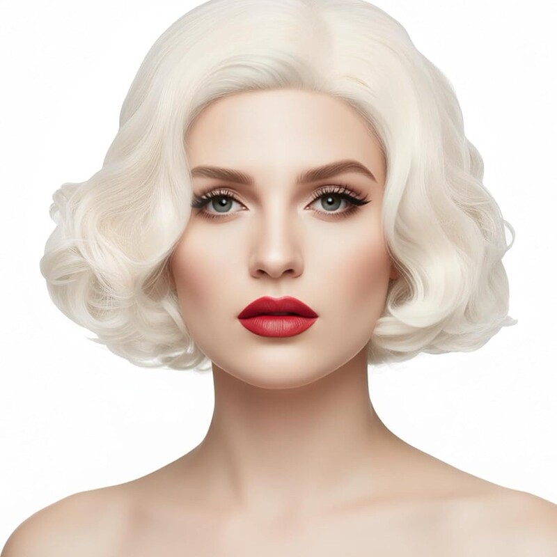 European and American Wig Monroe Ladies Classic Costume Wig Carnival Cosplay Party Wig Marilyn Monroe