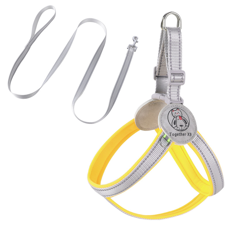 Cuerda de tracción para mascotas transfronteriza antirreflectante correas para perros medianas y grandes tipo chaleco cuerda para perros correas para el pecho para mascotas al por mayor