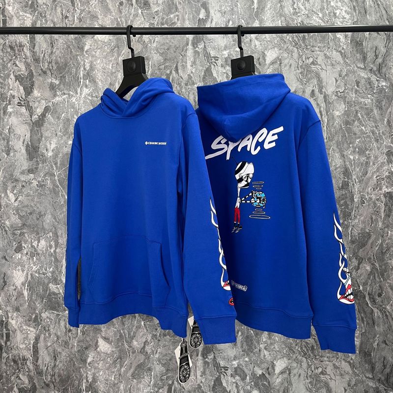 24ss年新款高品质Chrome Hearts 马蹄十字架连帽拉链卫衣工厂批发|undefined