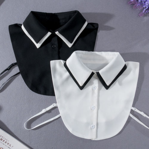 Dickey Collar for Women Girls shirt collar and white shirt collar detachable collar collar sweater fleece decoration