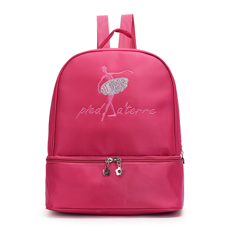 Nuevo paquete de baile infantil coreano bolsas de almacenamiento bolsas de baile latinas bolsas de gran capacidad de hombro de mujer mochila de baile impresa LOGO