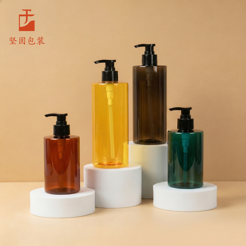 300ml Shampoo Bottle, 500ml Shower Gel Bottle, Bathroom Care and Hygiene Dispensing Bottle, Pet Transparent Press Pump Bottle