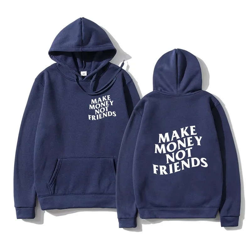 Funny Need Money Letter Print Hoodie Fashion Design Men's Wo