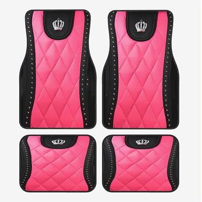 Avtomobil döşəmə paspasları — Four-Piece Set of Driver and Passenger Mats - new-temu-floor-mat-16-33444468cm-two-pieces-each