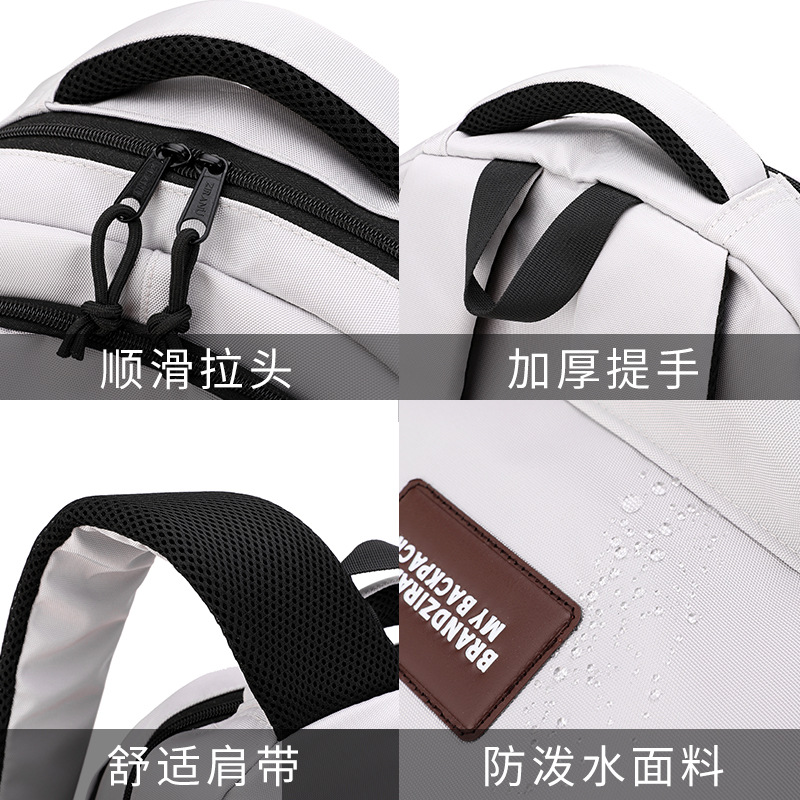 Mochila de pescado natural universitaria de alta capacidad para estudiantes de secundaria primaria simple y de alto valor facial para estudiantes de primaria de grado 3 - 6