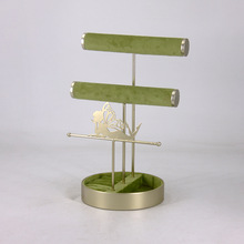 跨境新品蝴蝶公主造型铁件烤漆jewelry holder珠宝饰品展示架