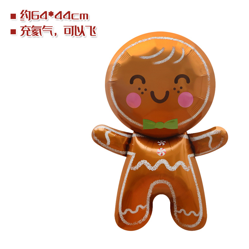 Tienda ventana Decoración Accesorios juguete globo Navidad caramelo muleta ancianos muñeco de nieve árbol de Navidad globo foto