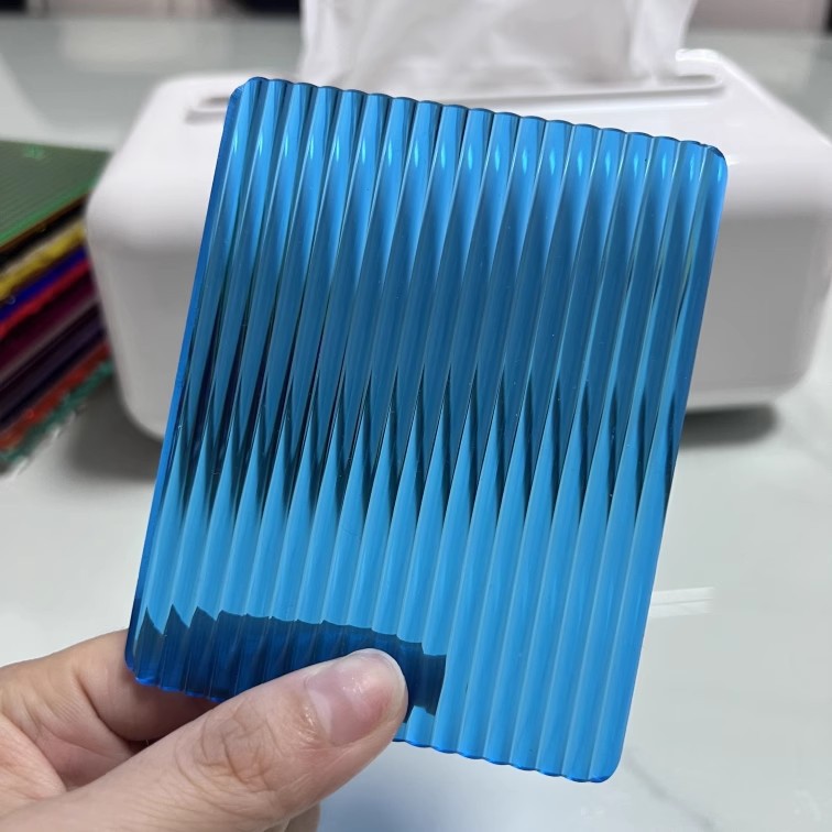 厂家直销透明彩色长虹亚克力板有机玻璃石头纹条纹板隔断屏风展示