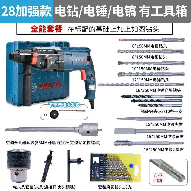 Mango cuadrado 28 reforzado 1000w - paquete Todopoderoso