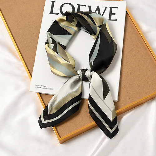 70cm silk square scarf, spring and autumn mulberry silk scarf for women, Korean version, thin, versatile, decorative scarf and headband