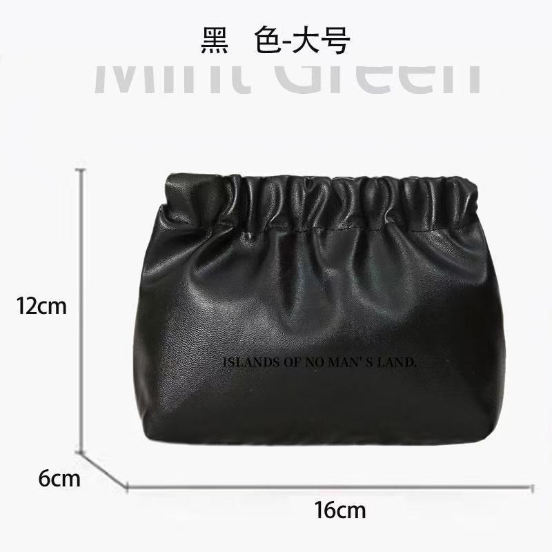 Bolso sobre rojo plisado bolsa pequeña bolsa cerrada automática portátil bolsa de almacenamiento auriculares bolsa de tarjeta de cambio impermeable certificado de gran capacidad