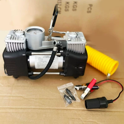 car air pump, Hava nasosu - fake-double-cylinder-metal-handle-pointer-style
