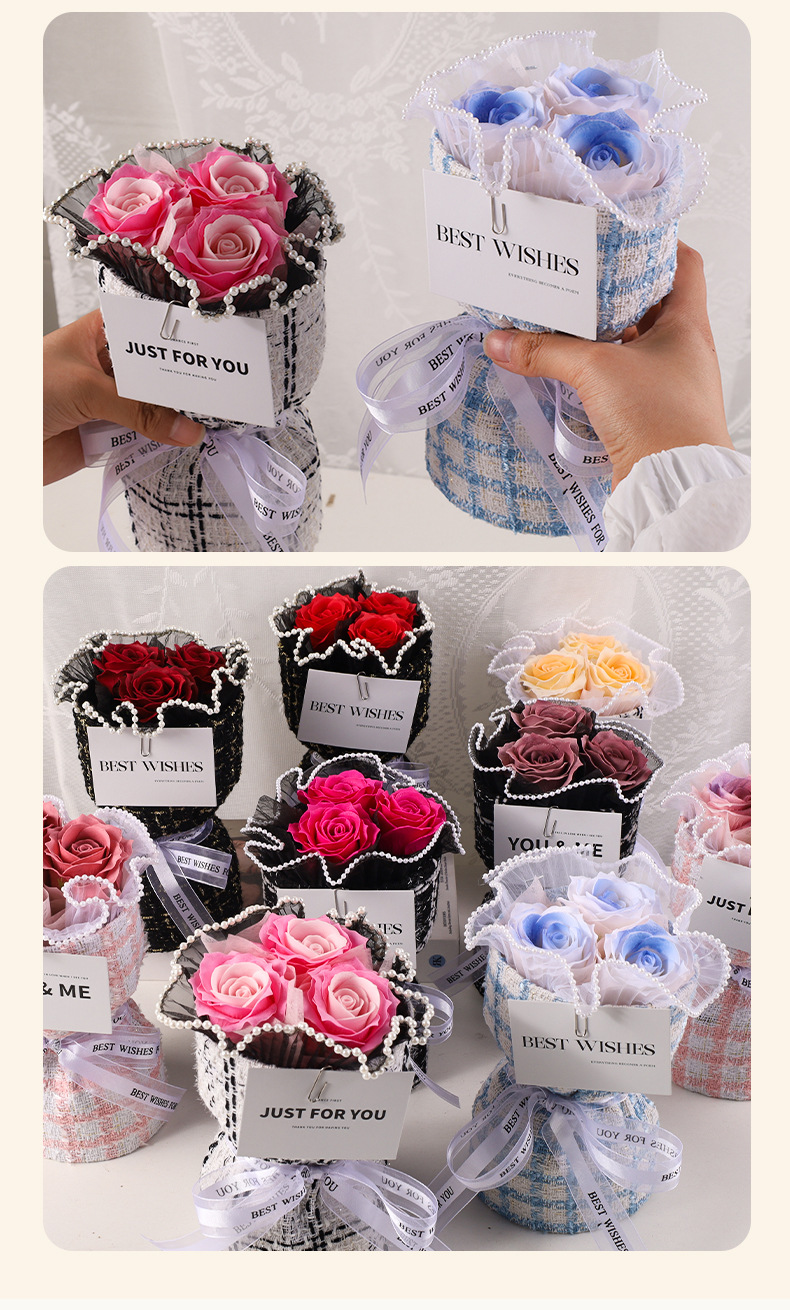 Festival Gifts Christmas Send Girlfriend Rose Flower Bouquet Valentine's Day Gift Soap Bouquet Small Fragrance Birthday Gift Finished Product Gift_voghion.com